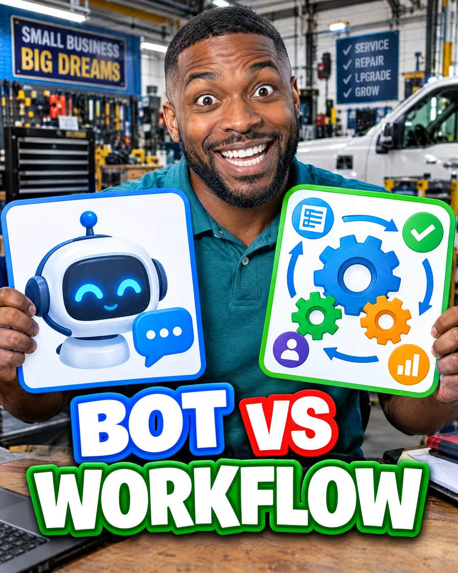 What is the difference between AI automation and a chatbot?