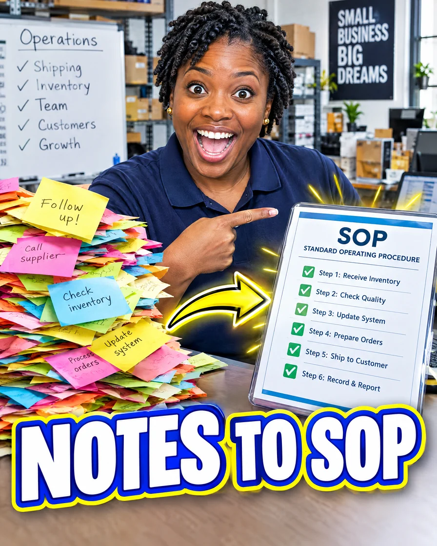 Turn messy notes and voice memos into SOPs and checklists with an LLM