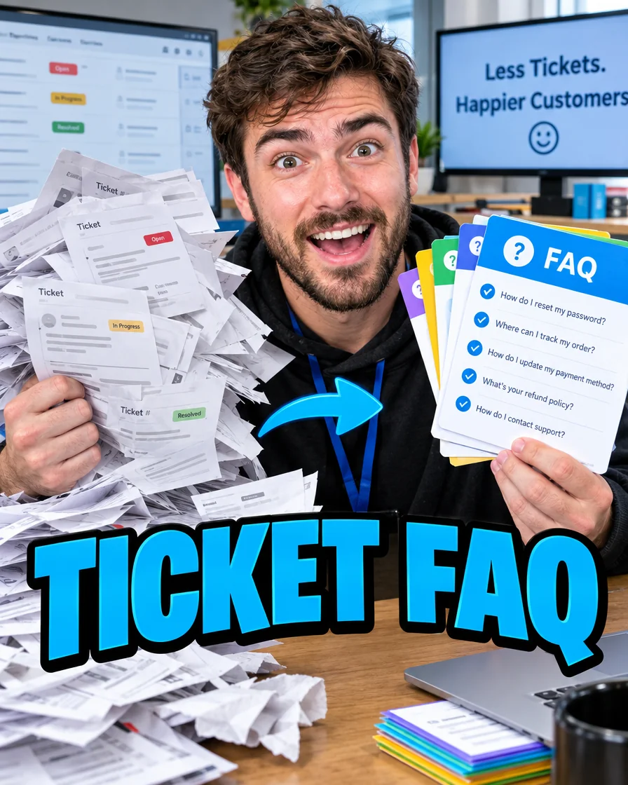 Turn support tickets into a searchable FAQ with AI